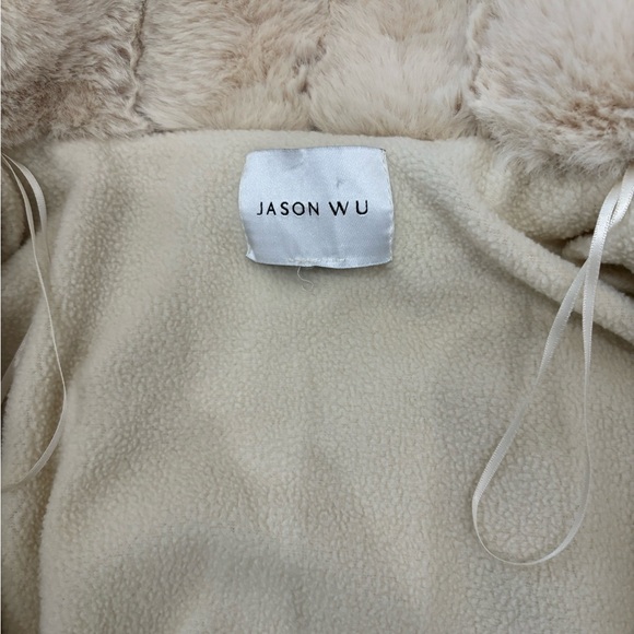 Jason Wu Cream Teddy Fur Bomber Jacket - Picture 4 of 6